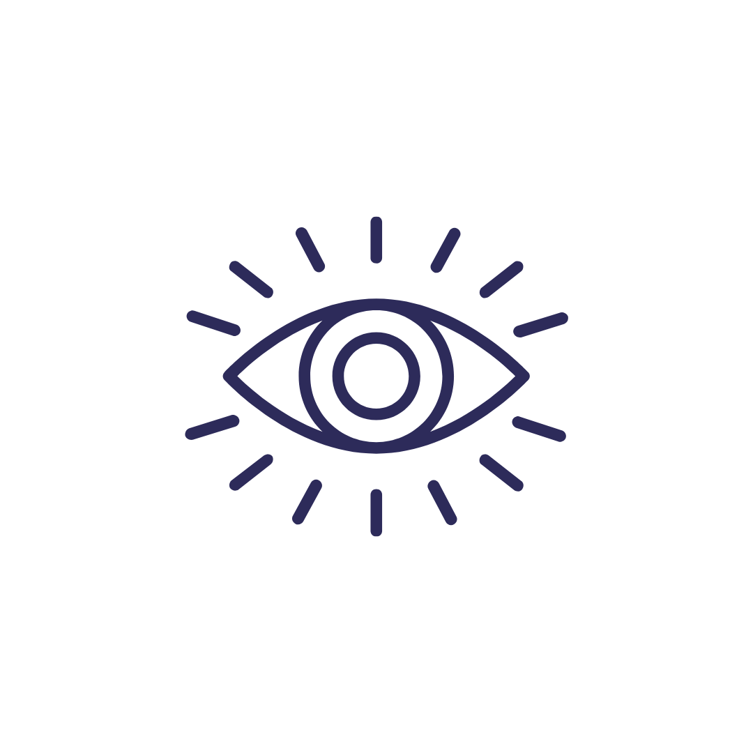 Eye illustration representing InterEdu's vision